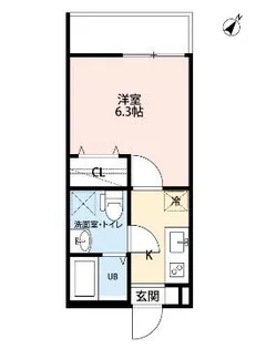 ディアコート塩池【3階】の間取り