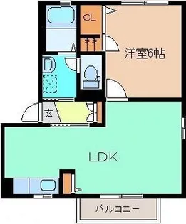 ステップワン D【2階】の間取り