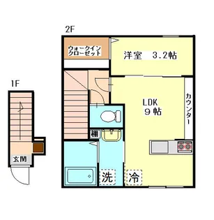 ハニエルV【2階】の間取り