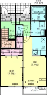 メゾンコージー【2階】の間取り