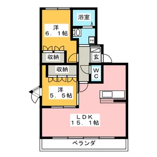 ウィステリア【3階】の間取り