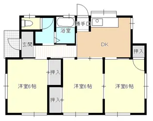 岩手県盛岡市黒石野2【一戸建】の間取り