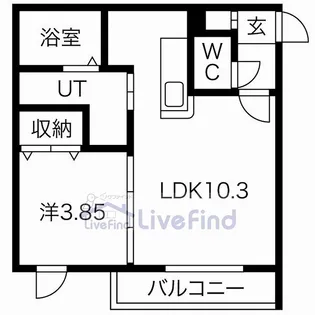 インデックス中の島【3階】の間取り