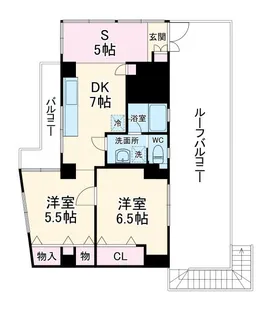 萩 霞ビル【4階】の間取り