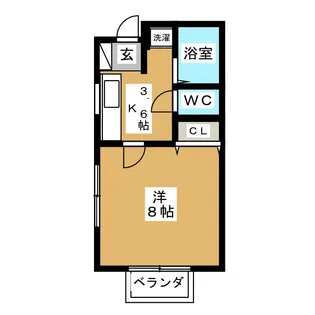 レジデンス佐澤III【1階】の間取り