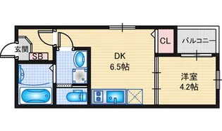 ベルベットコート岩塚【3階】の間取り