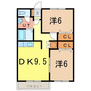 エーコーパティオス【1階】の間取り