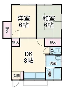 山田アパート【2階】の間取り