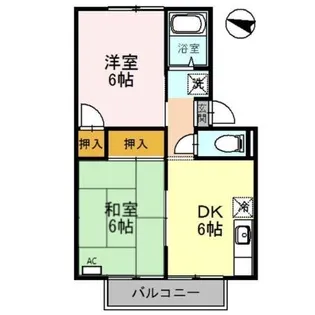アイランドハイツ桑間B【2階】の間取り