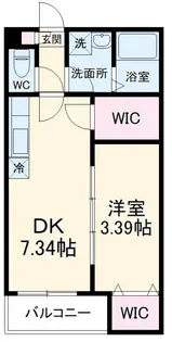 ラ北春日部【1階】の間取り