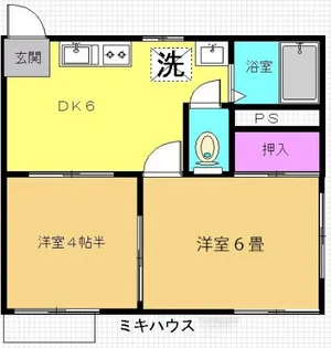 神奈川県横浜市緑区長津田町【アパート】の間取り