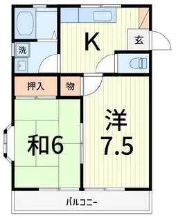 コーポKII【2階】の間取り