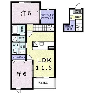 アルドーレ【2階】の間取り