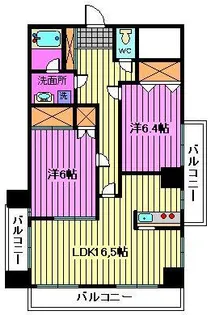 V.I.P.ROYAL氷川台【4階】の間取り