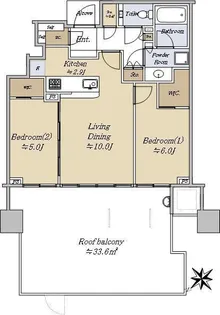 スカイフォレストレジデンス【24階】の間取り