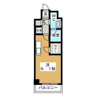ONE ROOF FLAT TSUKISHIMA【3階】の間取り