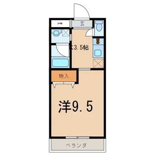 ベルヴェデーレ【4階】の間取り