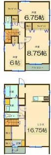 群馬県太田市鳥山中町【一戸建】の間取り