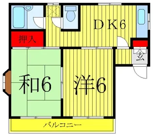 プチシャトー【2階】の間取り