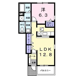 グレイス松岡 B【1階】の間取り