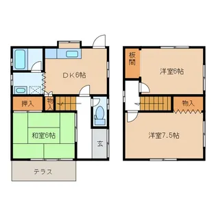 三重県津市海岸町【一戸建】の間取り