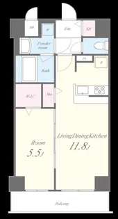 大阪府大阪市東成区東小橋2【マンション】の間取り