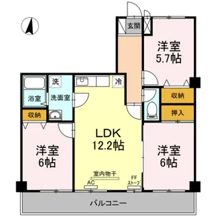 メゾン・ラ・メール【3階】の間取り