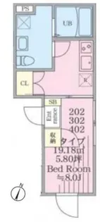 プレジール三軒茶屋【2階】の間取り