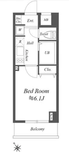 コスモリード月島【8階】の間取り