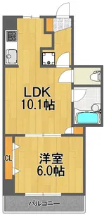 バームハイツ福生弐番館【6階】の間取り