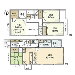神奈川県横浜市磯子区洋光台6【一戸建】の間取り