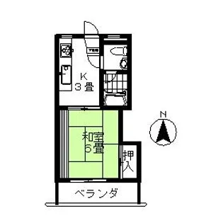 コーポ須山【2階】の間取り
