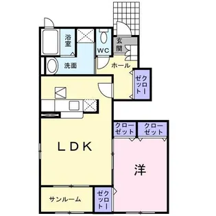 バーミィハウス B【1階】の間取り