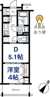 日神デュオステージ関内大通り公園【4階】の間取り