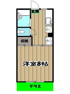 ブルーベルハイツ【1階】の間取り