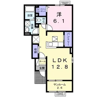 サンライズIII【1階】の間取り