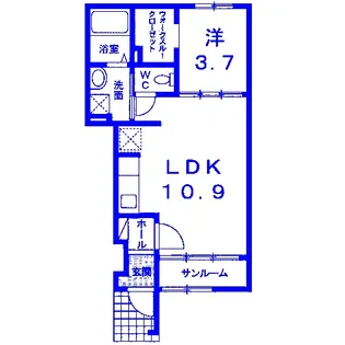 ミルレーヴIII【1階】の間取り
