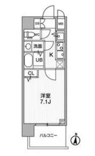 大阪府大阪市淀川区西中島4【マンション】の間取り