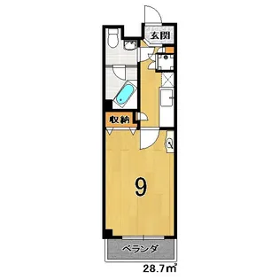 メゾン・マリゼッタII【1階】の間取り