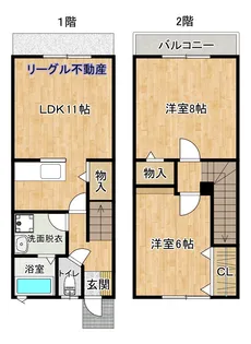 群馬県高崎市箕郷町柏木沢【一戸建】の間取り