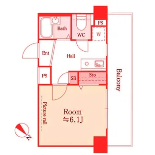 アルテーヌ新横浜【7階】の間取り