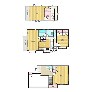 兵庫県西宮市甲子園九番町【一戸建】の間取り