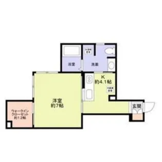 ガゾネサンス【1階】の間取り