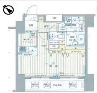 東京都港区六本木2【マンション】の間取り