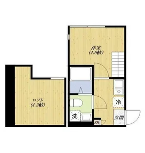 ハーモニーテラス東伊興II【2階】の間取り