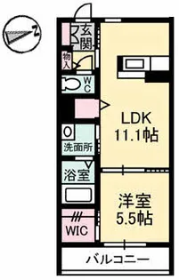リヴェール祇園【2階】の間取り