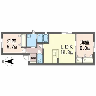 ステージ・ラフィネ I番館【1階】の間取り