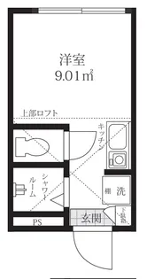 東京都杉並区方南1【アパート】の間取り