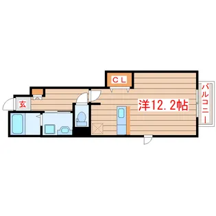 HILTON910 C【1階】の間取り