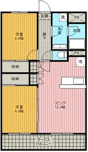 サバービアA【1階】の間取り